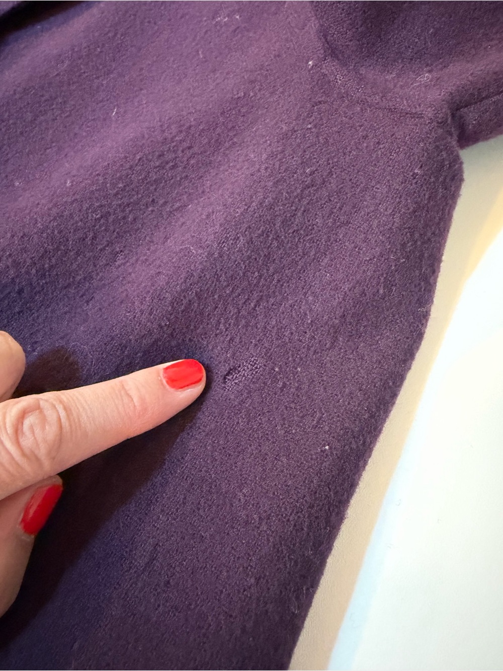 Vintage Salvatore Ferragamo Purple Wool Double Breasted Coat Made In Italy Sz 10 - Picture 13 of 13